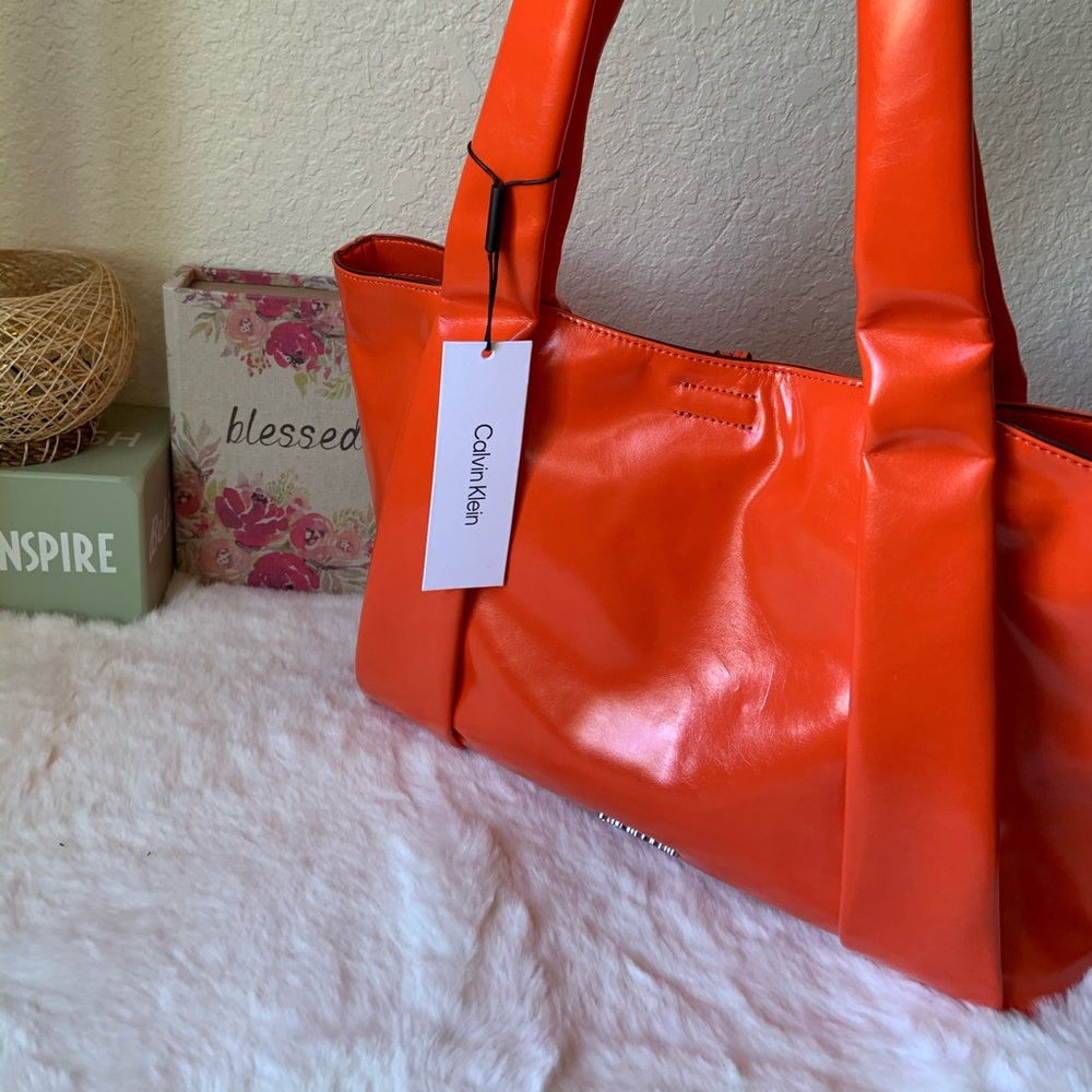 CK orange tote